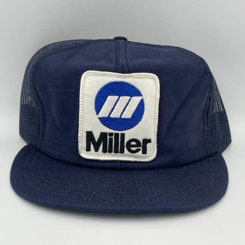 Vintage Miller Electric Welding Snapback Trucker Hat Patch Cap Louisville Mfg