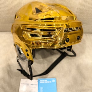 Rare! Vegas Golden Knights Gold Bauer Pro Stock Hockey Helmet Size Medium