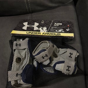Under Armour Player Arm Pads (New) Navy/White Medium