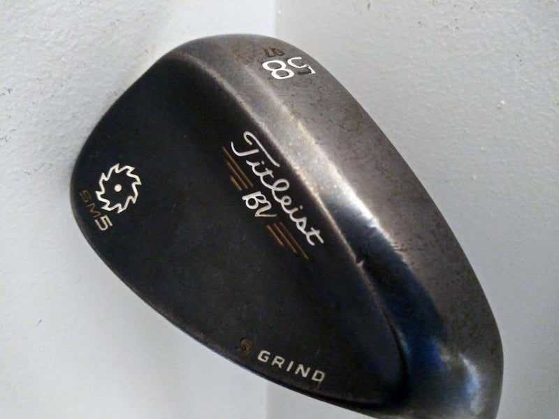 Titleist Vokey SM5 Lob Wedge 58* 07* (Raw Black, S Grind, Steel) LW