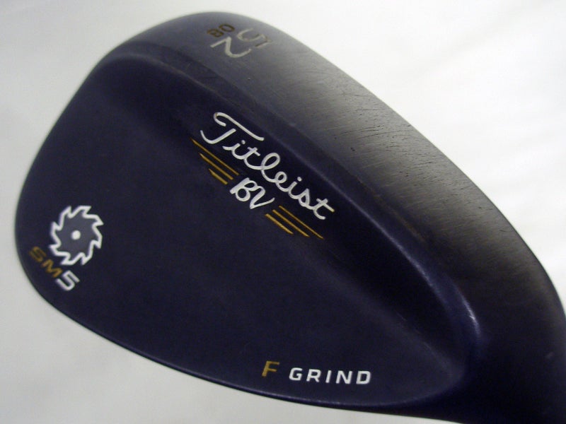 Titleist Vokey SM5 Gap Wedge 52* 08* (Raw Black, F Grind, Steel) GW