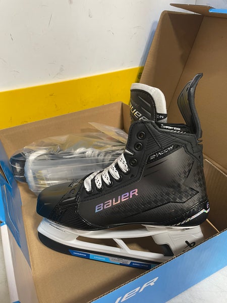 NEW! Bauer Supreme Shadow Hockey Skates Sr 8.5 Fit 2