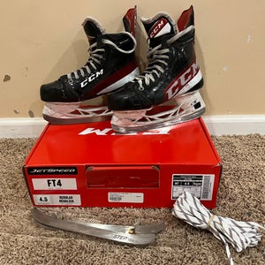 CCM JetSpeed FT4 Hockey Skates Regular Width Size 4.5 (Used)