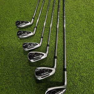Men's 2023 Cobra LTDx Left Hand Iron Set Regular Flex 6 Pieces Steel Shaft (Used)