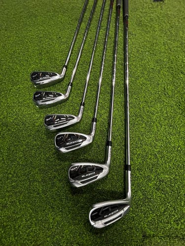 Men's 2023 Cobra LTDx Left Hand Iron Set Regular Flex 6 Pieces Steel Shaft (Used)