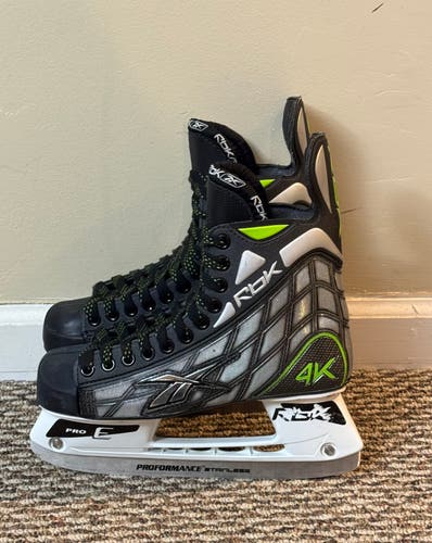 Reebok 4K Ice Hockey Skates Mens Boys sz 6 US Shoe sz 7.5