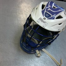 Used Warrior BURN Lacrosse Helmet White MD 11339-S000195318