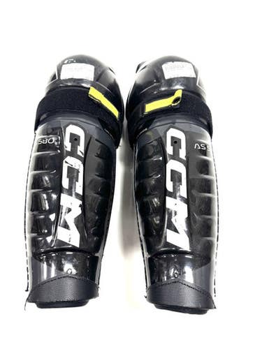 Used CCM TACKS AS580 Senior Shin Guards Black 13" 11860-S000299243