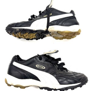 Used Puma KING Soccer Turf Shoes Black Senior 8 11860-C000299206