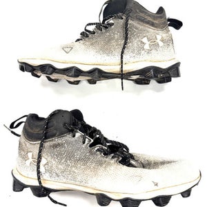 Used Under Armour Adult FB Cleats White Senior 12 11860-C000299200
