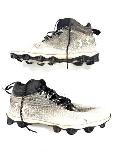 Used Under Armour Adult FB Cleats White Senior 12 11860-C000299200