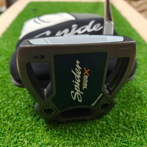 Taylormade Spider Tour X3 35 Inch KBS Putter w Headcover Superstroke Nice