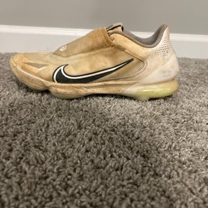 White Men's Size M 9.0 (W 10.0) Adult Nike Trout Low Top Metal (Used)