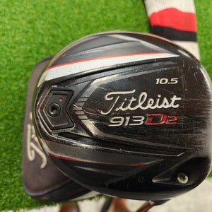 Titleist 913D2 10.5 Degree Driver Regular Flex Aldila NVS 65 w Headcover