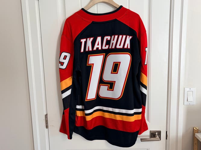 BNWT Authentic Fanatics Calgary Flames Matthew Tkachuk Jersey Size Small