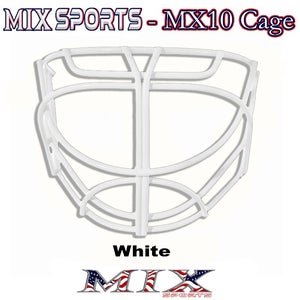 Mix Hockey - MX10 Cat Eye Goalie cage (Includes clips and screws) - WHITE -
