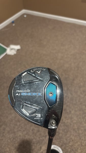 Men's 2024 Callaway Paradym Ai SMOKE Max D Right Handed Fairway Wood Regular Flex 3 Wood (Used)