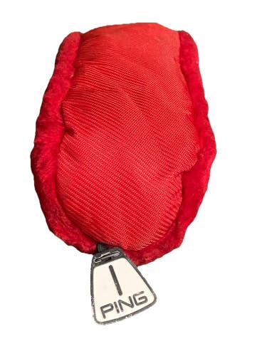 Ping Karsten Vintage 1-Wood Half Plush Fuzzy Driver Golf Headcover With Tag Nice