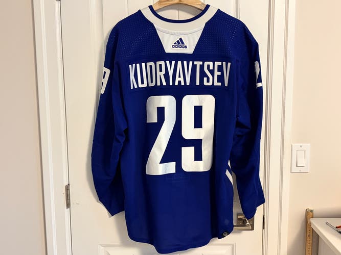 Authentic Adidas Vancouver Canucks Kirill Kudryavtsev Practice Jersey Size 58