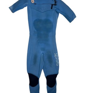 Sisstr Evolution Womens Full Wetsuit Size 4 3/2 Chest Zip Short Sleeve