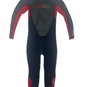 O'Neill Childs Full Wetsuit Kids Size 12 Reactor 3/2 Red