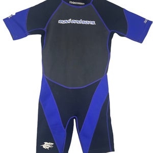 Maui & Sons Childs Shorty Spring Wetsuit Youth Size 14 Titanium 2/2