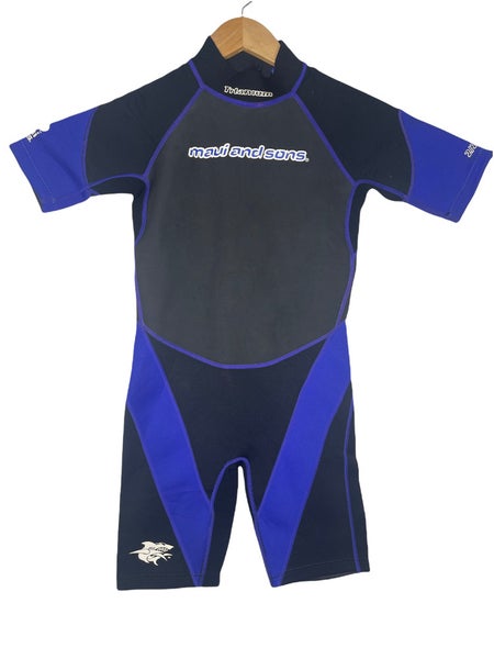 Maui & Sons Childs Shorty Spring Wetsuit Youth Size 14 Titanium 2/2