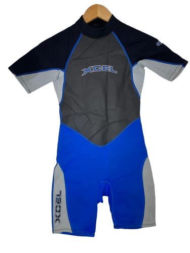 Xcel Childs Shorty Spring Wetsuit Youth Kids Size 14 Icon 2mm
