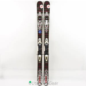 176 Roxy Helter Skelter Women's Skis 09/10 Roxy NX10 Bindings All-Mountain Tw...