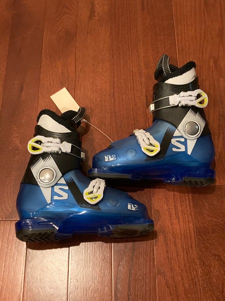 Used Kid's Salomon T2 Ski Boots | Mondo Size 21 | Sole Length 255 mm