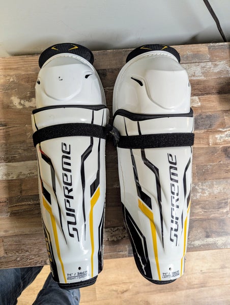 Senior Bauer Supreme 150 14" Shin Pads (Used)