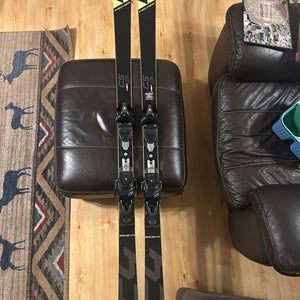 Fischer RC4 World Cup GS 175 cm Racing Skis With Bindings Max Din 11 (Used)