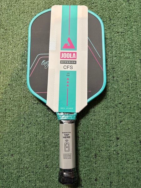 Black Blue & Pink JOOLA Ben Johns Hyperion Carbon Friction Surface 16mm Pickleball Paddle