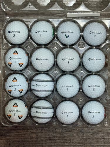16 TaylorMade TP5 Golf Balls - 5A/4A Condition