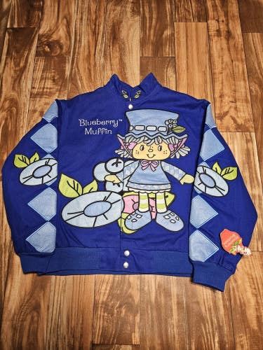 NEW Vintage Strawberry Shortcake Blueberry Muffin Jacket 2008 Youth 2XL Adult SM