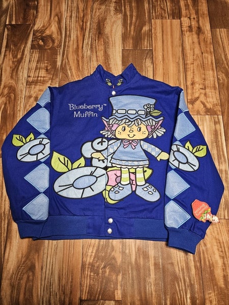 NEW Vintage Strawberry Shortcake Blueberry Muffin Jacket 2008 Youth 2XL Adult SM