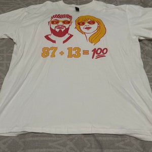Travis Kelce Taylor Swift Short Sleeve Shirt Adult 3XL Kansas City Chiefs