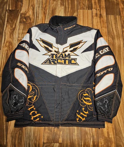 Vintage Arctic Cat Snopro 3M Snowmobile Arcticwear Winter Jacket Coat Size XL