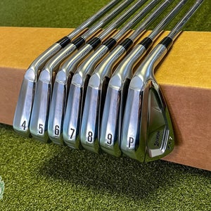 Used RH Srixon ZXi5/ZXi7 Forged Irons 4-PW TI X100 X-Stiff Steel Golf Club Set