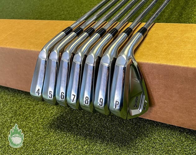 Used RH Srixon ZXi5/ZXi7 Forged Irons 4-PW TI X100 X-Stiff Steel Golf Club Set