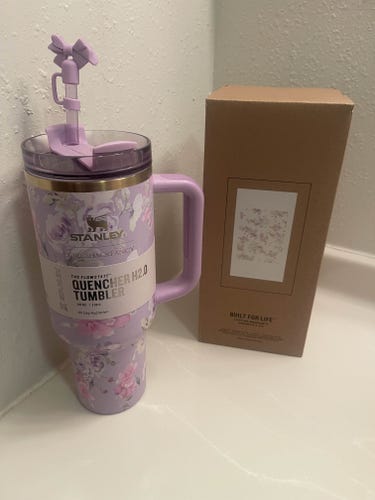 Stanley LoveShackFacncy Tumbler 40oz Purple Flower
