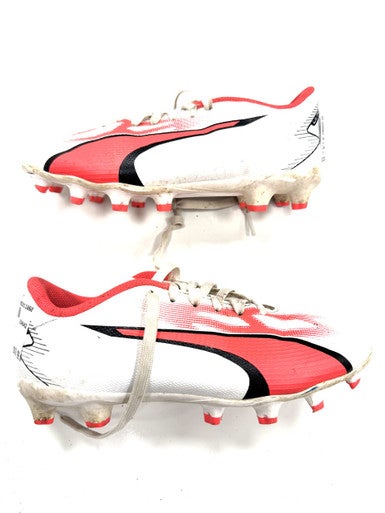 Used Puma Soccer Cleats White Junior 01 11860-C000298977
