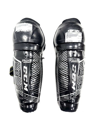 Used CCM 9550 Junior Shin Guards Black 10" 11860-S000299193
