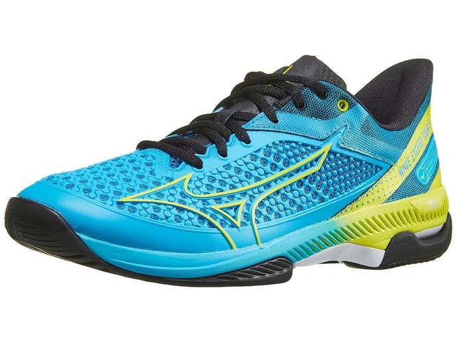 *NIB* MIZUNO MEN'S WAVE EXCEED TOUR 5 AC TENNIS SHOES (JET BLUE/BOLT) SIZE 9.5