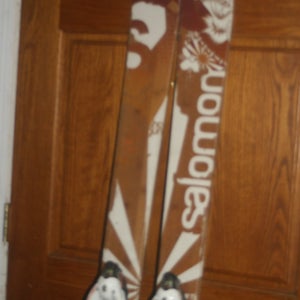 All Mountain 182 cm Salomon Twin Tip  Skis With Salomon Bindings