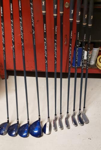 FULL SET OF LADY LPGA TOUR X LG 400 GOLF CLUBS - 5 WOODS & 6 iRONS EXCELL  AZ925