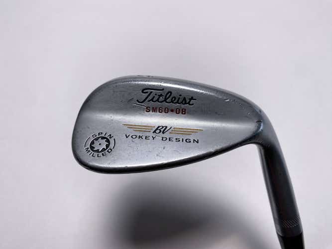 Titleist Vokey Spin Milled Chrome 2009 Lob Wedge LW 60* 8 DG Wedge Steel Mens RH