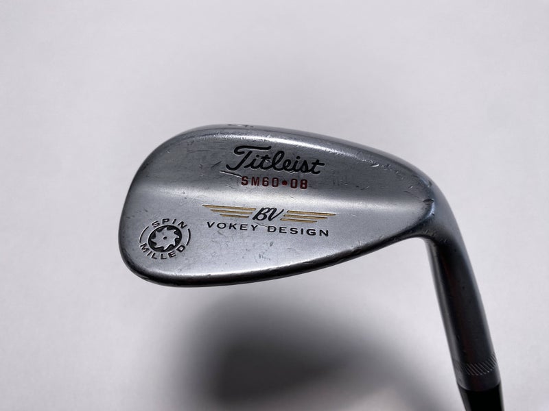 Titleist Vokey Spin Milled Chrome 2009 Lob Wedge LW 60* 8 DG Wedge Steel Mens RH