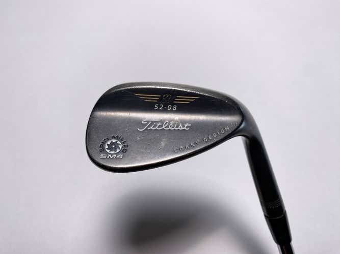 Titleist Vokey Spin Milled SM4 Black Gap Wedge GW 52* 8 Bounce Wedge Mens RH