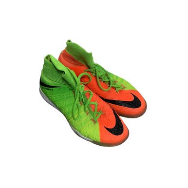 Used Nike HYPERVENOM X Soccer Indoor Shoes Green Senior 7 11479-S000406224
